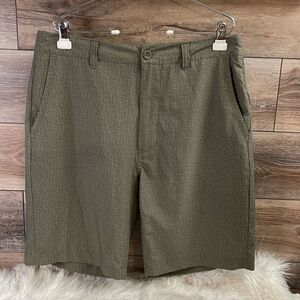 CSG Champs Sport Mens Dress Shorts, Size 36, Dark Green Taupe